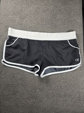Black and White Women's Athletic Shorts